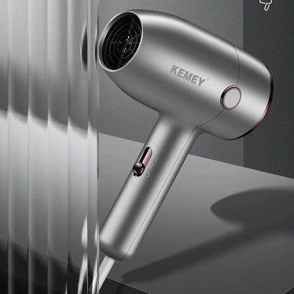 Kemei Professional Travel Hair Dryer Lightweight Design Powerful Fast Drying Compact Blower Dryer Hair Styling Tool Hammer Shape