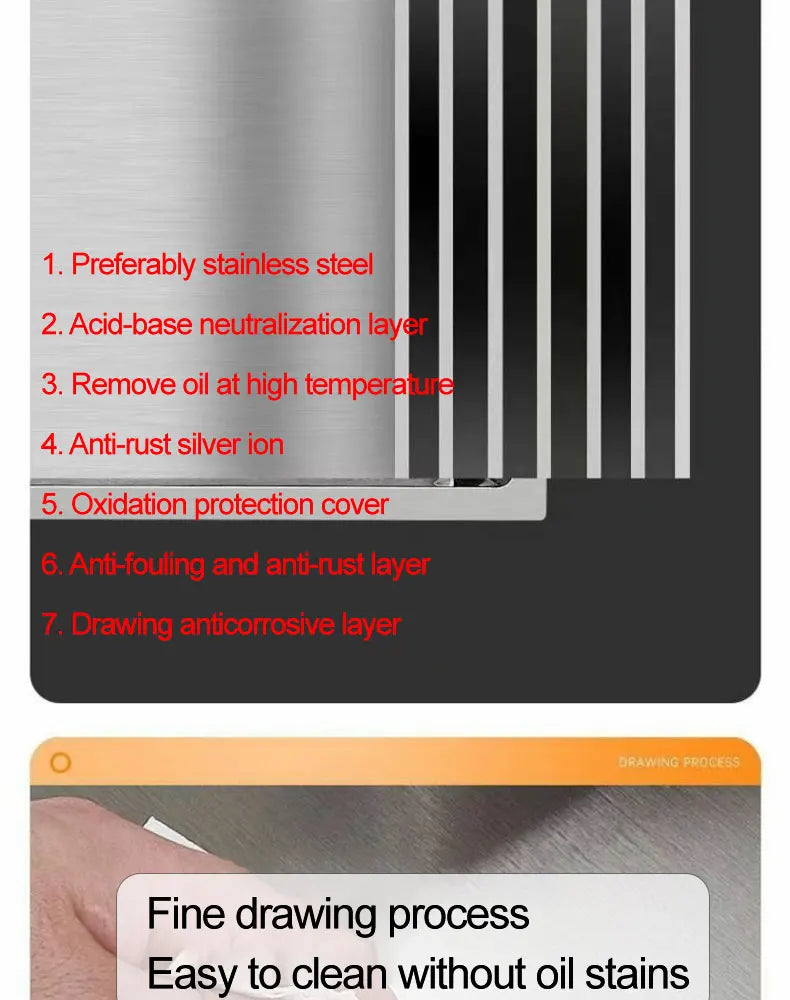 Thickened 304 Stainless Steel Single Sink Kitchen Sink Undermount Dishwashing Trough for Home Improvement