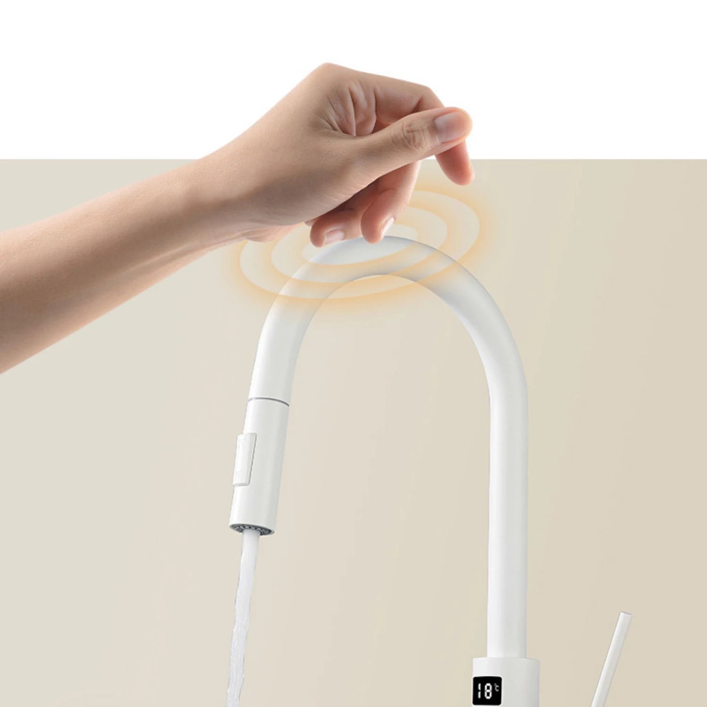 Brushed Gold Digital Kitchen Faucet Shenducs 304 Stainless Steel Hot Cold Kitchen Sink Mixer Tap Sensor Touch on Kitchen Faucet