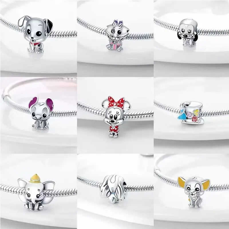 100% 925 sterling silver Disney Charm Harry Potter beads suitable for original DlY bracelet, women's fashion gift.