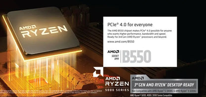 GIGABYTE New B550M AORUS ELITE Motherboard Micro-ATX Socket AM4 For Ryzen 5000 4000 3000 Series CPU Dual Channel DDR4 SATA3 M.2.