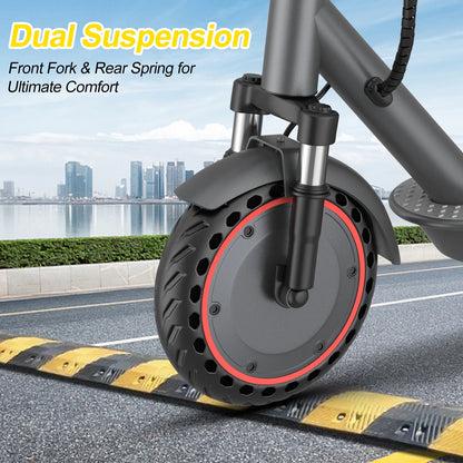 AOVOPRO LP10 500W Electric Scooter 42V 10.5Ah 35KM/H 35KM Long Range 10 Inch with Shock Absorption Smart Foldable EScooter