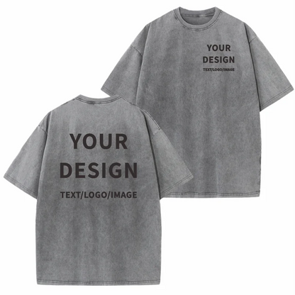 100% Cotton T-shirt Custom Logo Street Trend Short Sleeve T-shirt Embroidery Design European American Size Tops Printing Pattern.