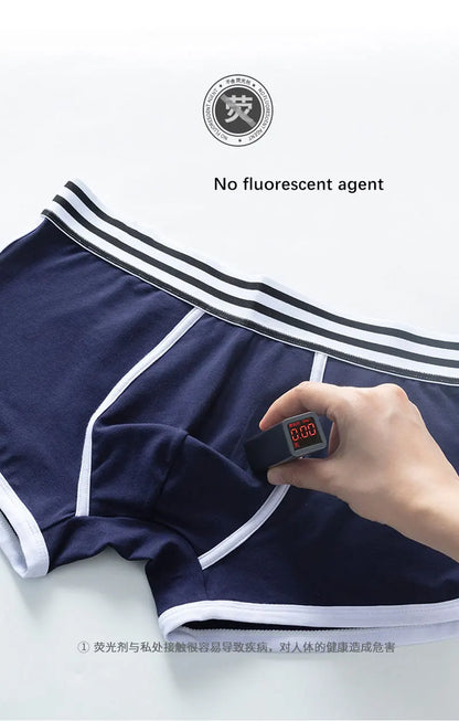 Männer weiche Unterhose Trunks Baumwolle hochwertige Unterwäsche u konvexe Tasche Höschen Cueca mittlere Taille atmungsaktive Boxershorts homme