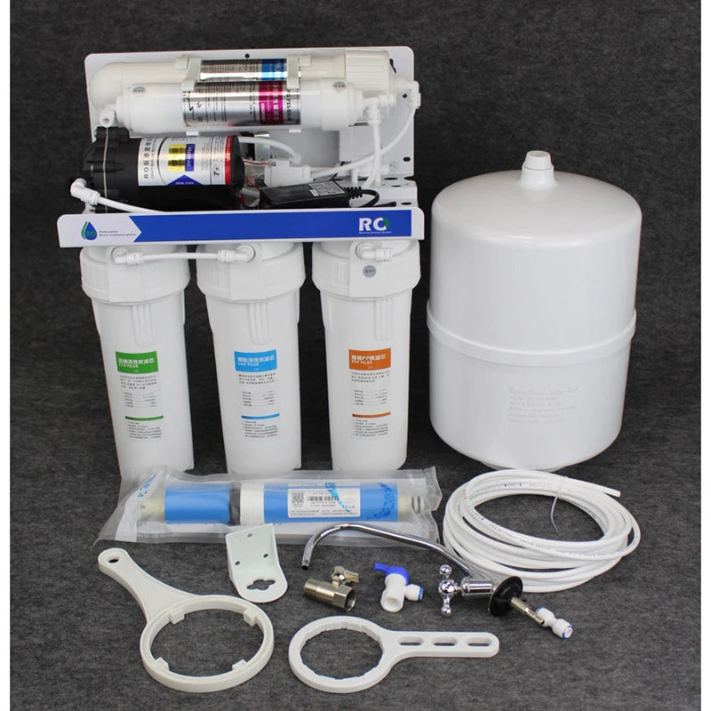 Water Purifier Reverse Osmosis Pure Machine 90G Large Flow Automatic Flush Under The Household Kitchen Direct Drink Filtration.