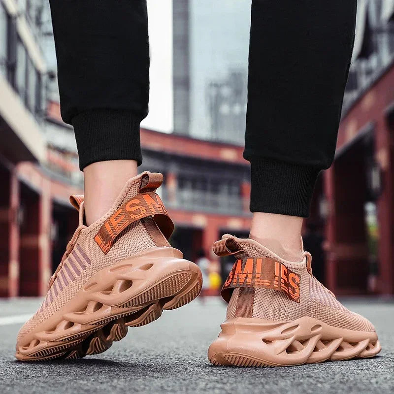 YRZL Men Shoes Sport Comfortable Sneakers Breathable Couple Running Shoes Women Tenis Sports Shoe White Walking Man Sneakers