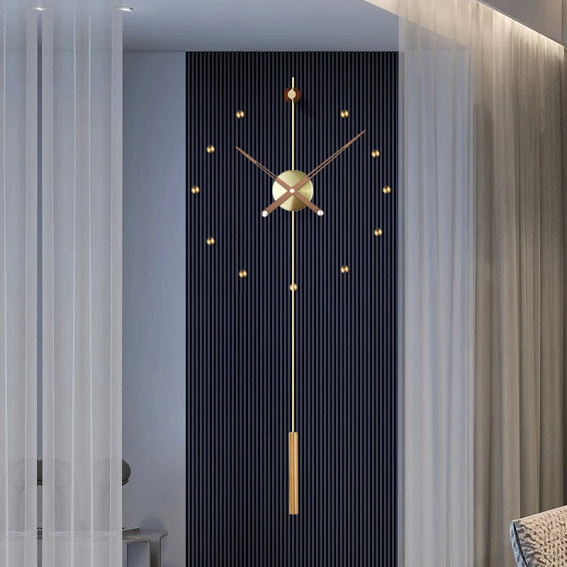 Spanien Große Wanduhr Modernes Design Metall Luxus Wand Uhren Uhren DIY Wohnkultur Stille Wohnzimmer Orologi Da Parete Geschenk
