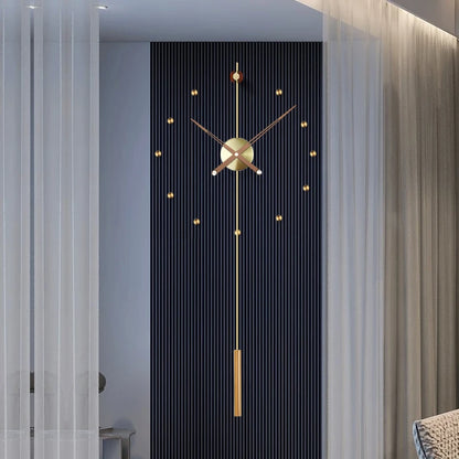 Spanien Große Wanduhr Modernes Design Metall Luxus Wand Uhren Uhren DIY Wohnkultur Stille Wohnzimmer Orologi Da Parete Geschenk
