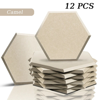 TOUO Sound Absorbing Panel 12 Pcs Studio Acoustic Panel High Density Insulation Acoustic Treatment Drum Room Wall Soundproofing