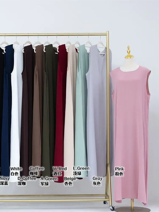 Ramadan Sleeveless Abaya Turkey Islam Arabic Muslim Long Dress African Dresses For Women Clothing Robe Musulmane Femme Vestidos.