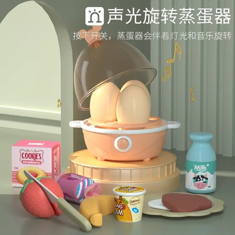 Hot salesPlay home kids kitchen toys boy girl baby simulation cooking cooking kitchen utensils set gifts.