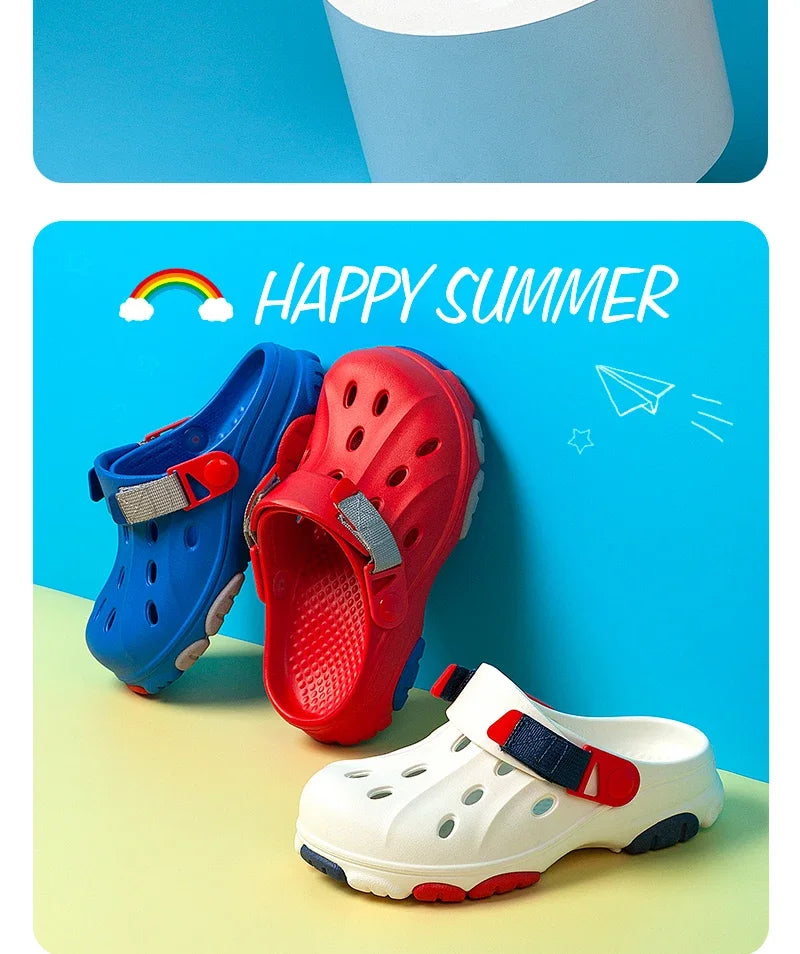 Children Shoes Boy Sandals Summer Cute Summer Clogs 3 To 7 Years Kids Indoor House Shoes Sneaker Casual Sports Boy Slipper Shoes.