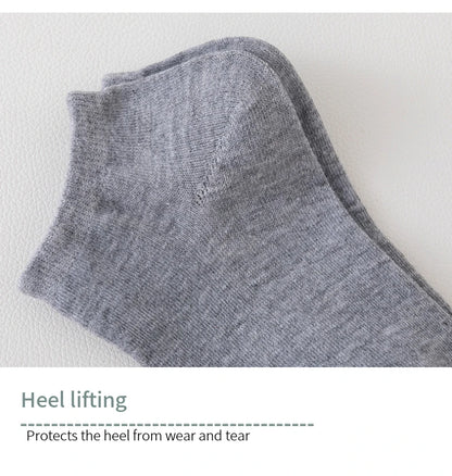 5 Pairs of Women's/men's Boat Socks Invisible Low Cut Anti Slip Summer No Show Ankle Socks Solid Color Casual Breathable.