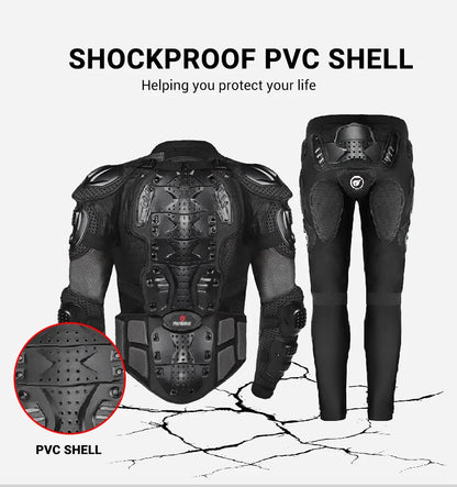 5XL Motorcycle Jackets Men's Full Body Armor Protection Jackets Motocross Enduro Racing Moto Protective Equipment Clothes.