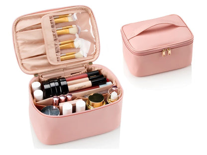 Makeup Bag Portable Cosmetic Bag Large Capacity Travel Makeup Case Organizer Black For Women Toiletry Bag for Girls Traveling