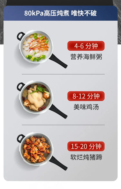 Pressure cooker, gas induction cooker, universal household gas, gas, open flame pressure cooker, large capacity.