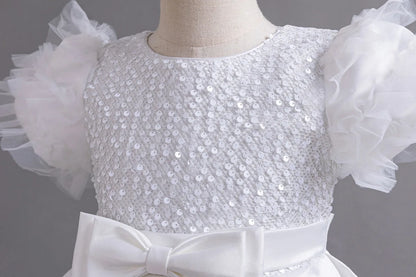 Hetiso Mädchen Pailletten Prinzessin Kleid flauschige Tutu Ärmel Geburtstags feier Leistung Hochzeit Ballkleid Kinder Kleider 3 6 8 10 Jahre.