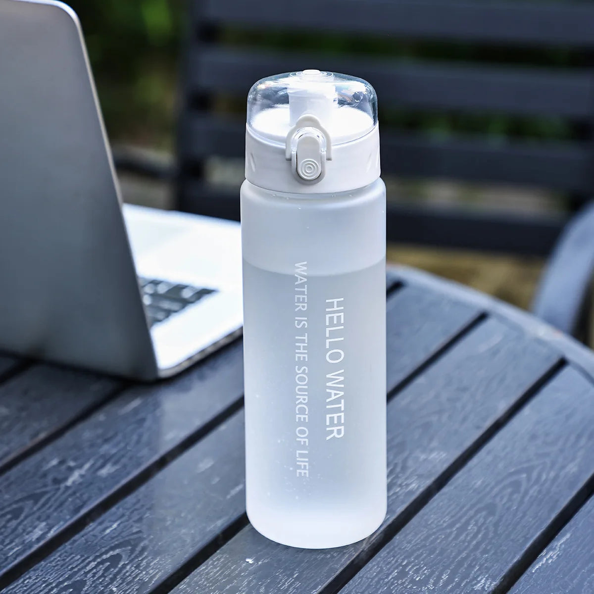 Portable Frosted Cup Reusable Large Capacity Student Outdoor Water Bottle Leak Proof Drinking Water Bottle Fitness Sports Kettle.