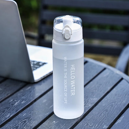 Portable Frosted Cup Reusable Large Capacity Student Outdoor Water Bottle Leak Proof Drinking Water Bottle Fitness Sports Kettle.
