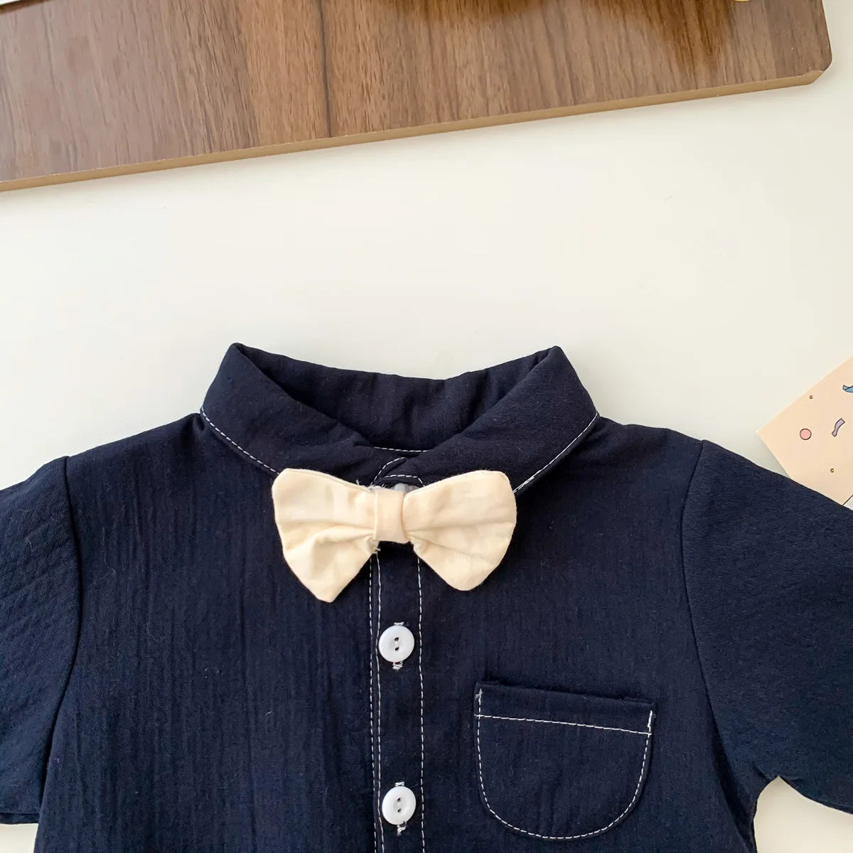 Neugeborenen Baby Prinz Sommer volle Hülse Fliege Gentleman Stil Outfits Infant Kinder Overalls Baumwolle Kleidung Mode Bodys