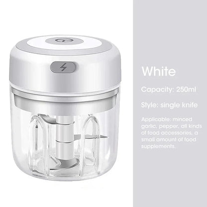 100ML/250ML Mini Electric Garlic Chopper USB Meat Grinder Garlic Masher Machine Sturdy Durable Crushed Ginger Vegetable Crusher.