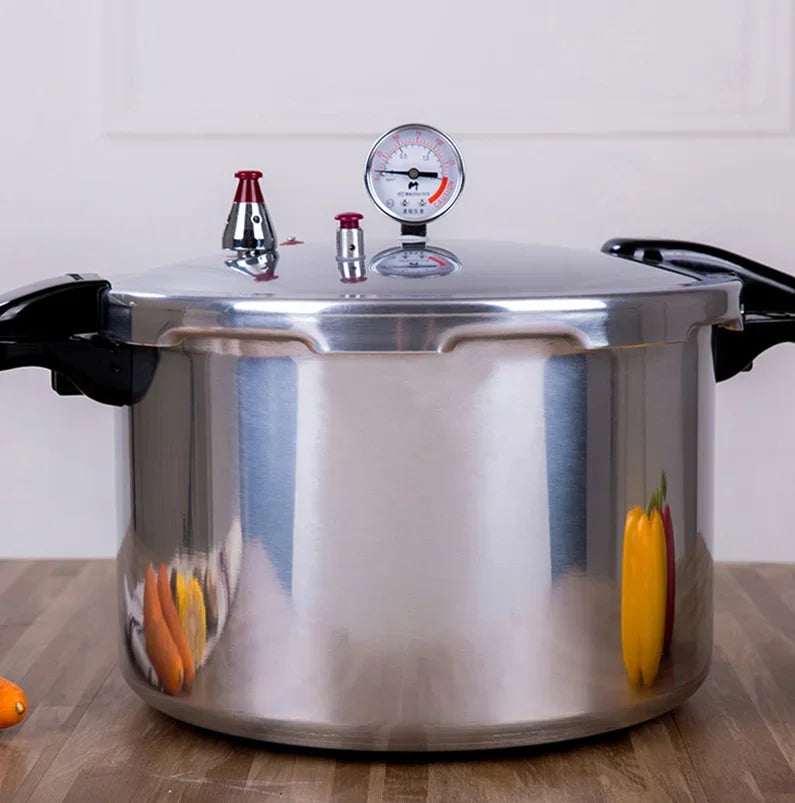 Pressure Cooker Commercial Explosion-proof Soup Pot Stew Pot Distiller Kitchen Cookware Cooking Tool Gas Stove Cooker Steamer.