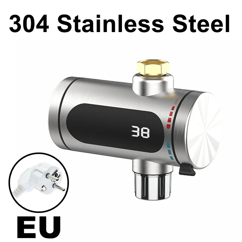 2025 New Kitchen stainless steel electric hot water faucet instant hot heating faucet water heater hot and cold.