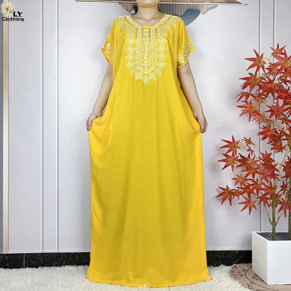 Neue Sommer-Kaftan-Abaya 2023, afrikanische Kleider für Frauen, traditionelle Kleidung, Islam-Gebetskleidung, Türkei, muslimische lose Robe, Ramadan