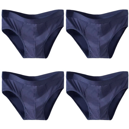 4pcs Mens Sexy Briefs Teenager Sport Underwears Plus Size Fat Men's Underpant Panties Students Breathable Fashion Casual Panties.