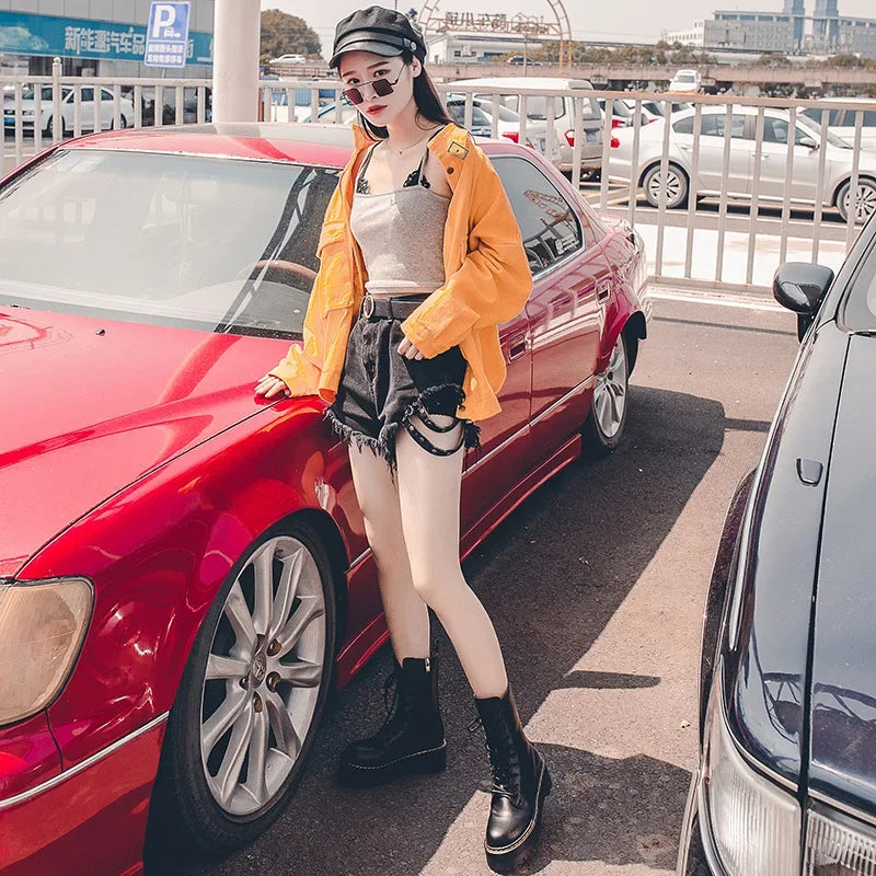 Autumn Winter Fashion Round Toe Lace-up Shoes Womens Boots Zip Ankle Boots For Women High Heels Basics Casual