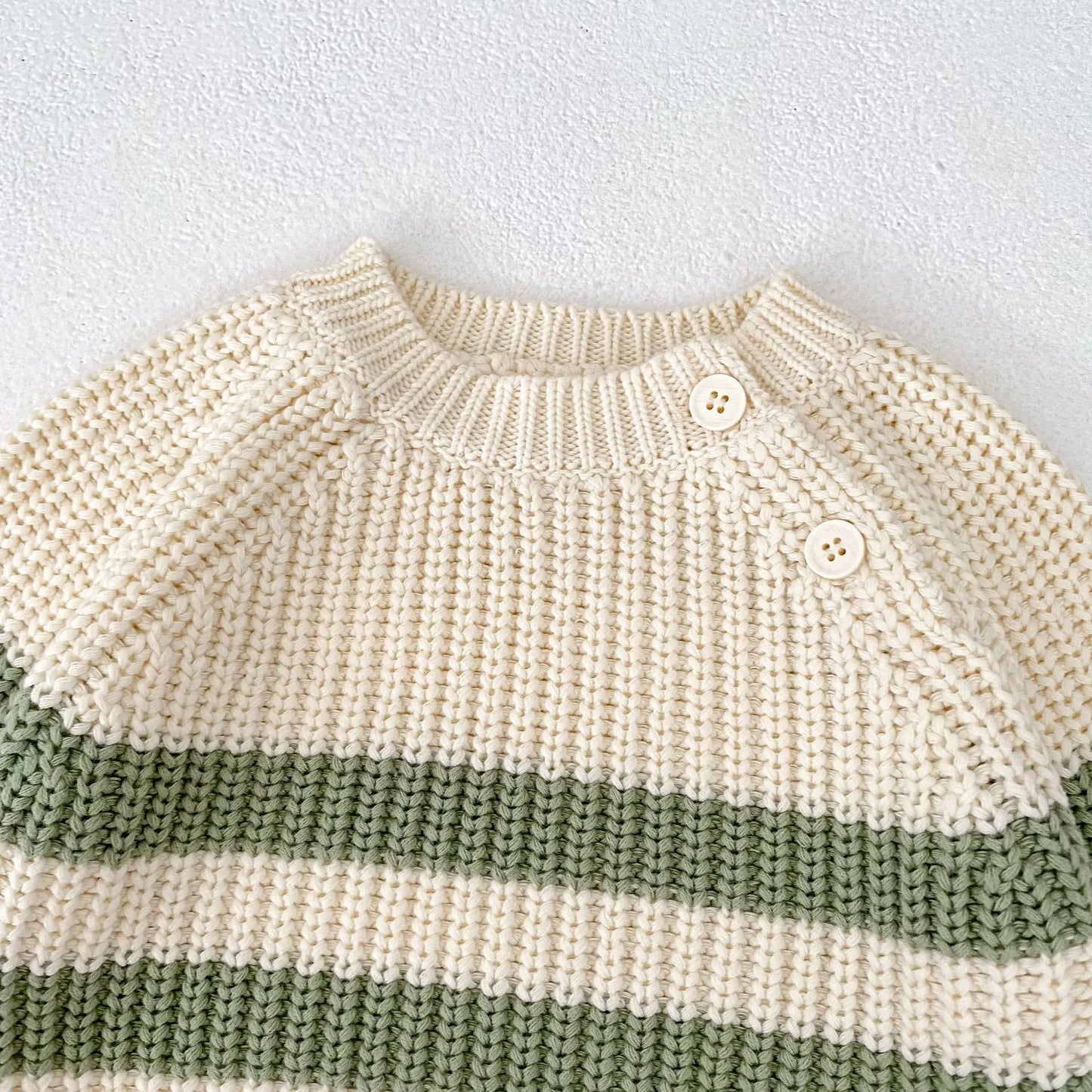 Baby-Pullover für Herren und Damen, neue Herbst-Stile für Säuglinge und Kleinkinder, gestreifte Strickoberteile und Hosen-Sets.