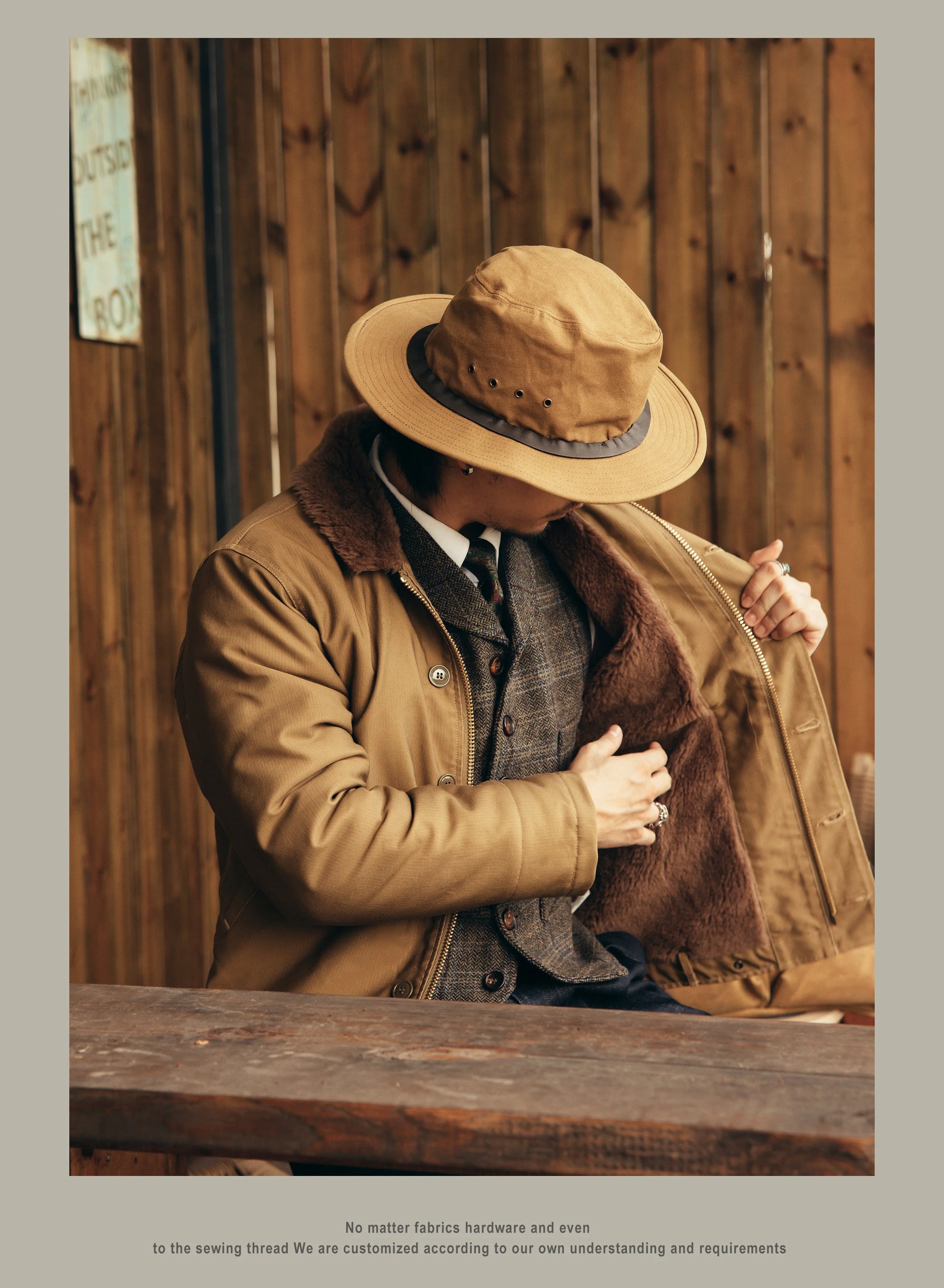 Red Tornado US Size Good Quality Cotton Canvas 70% Wool N1 Jacket N1-0001B.