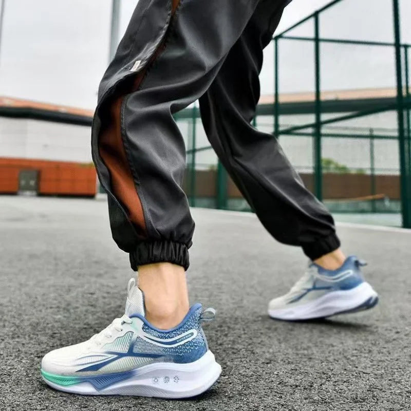 Outdoor Men Running Shoes Breathable Male Casual Walking Sneakers Lightweight Sport Shoes Comfortable Athletic Training Footwear.