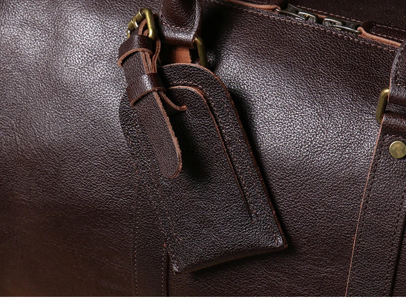 Vintage Herren Reisetasche klassische Business Umhängetasche Kopfs chicht Rindsleder Weekender Sporttasche Leder handtasche für Ehemann Geschenk.