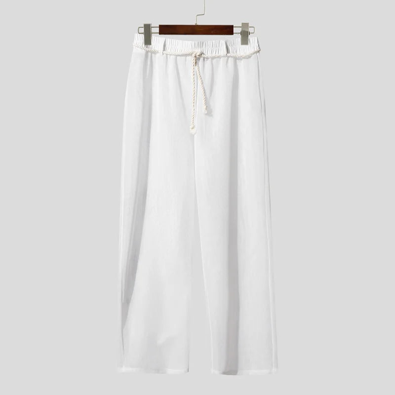 INCERUN Men Sets Mesh Patchwork See Through Sexy Short Sleeve Shirts & Pants Two Pieces Sets Streetwear 2025 Men's Casual Suits