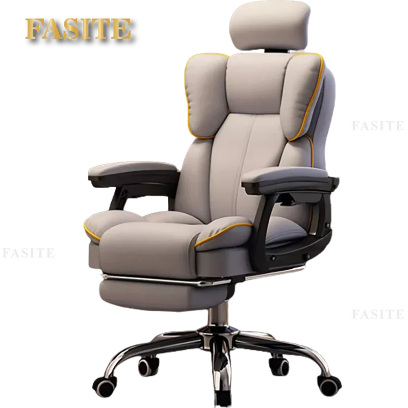 Rückenstütze Bürostuhl Armlehne Ergonomischer drehbarer mobiler Gaming-Stuhl Computertisch Chaise De Bureaux