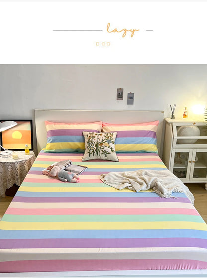 1pc Warm Winter Elastic Fitted Sheets Adjustable Flannel Velvet Mattress Cover Fluffy Fitted Bed Sheets for 200 Queen 180 size.