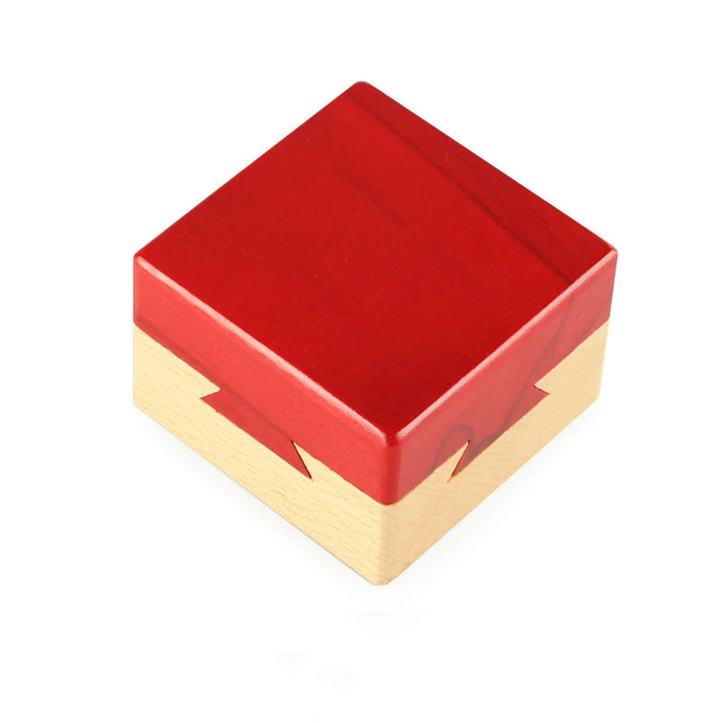 Wooden Magic Box Puzzle Secret Hidden Storage For Money Jewelry LuBan Lock 3D Brain Teaser For Adults And Kids Exquisite Gifts.