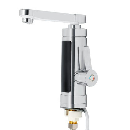 3000W Electric Instantaneous Hot Water Tap LED Stainless Steel Faucet with Digital Display Bathroom Kitchen Cold Heating Faucet