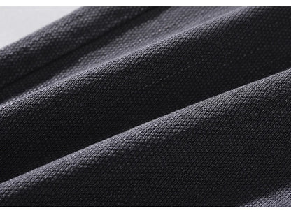 Men's Business Casual Pants Stretch Slim Fit Straight Semi-elastic Waist Trousers Solid Classic Office Work Male Clothing