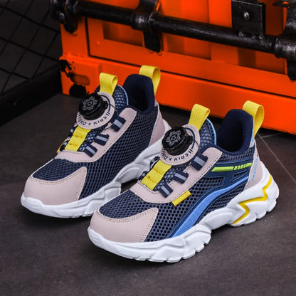 New Children Sports Shoes Boy Sneaker Black Mesh Summer Breathable Kids Casual Shoes Boy Running Tennis Running Sneaker.