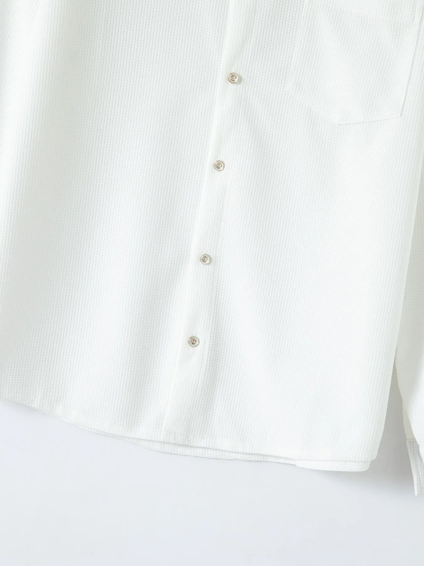 2025 Spring and autumn new men's daily casual waffle cardigan long-sleeved shirt two pants suit.