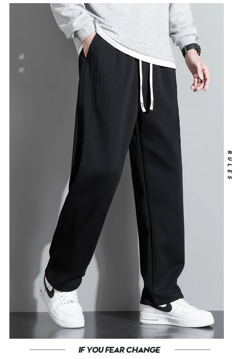 Extra Long leg Length Men's Tall Pants Elastic Waist Sweatpant Male Black Stretch Sport Jogger Trouser 190 Cm 195 107 115 200cm