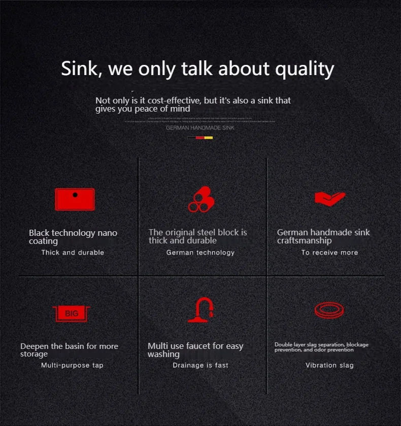 Stainless Steel Kitchen Sink Large Single Slot Undermount Basin Household Washbasin Multifunctional Sinks Apartment