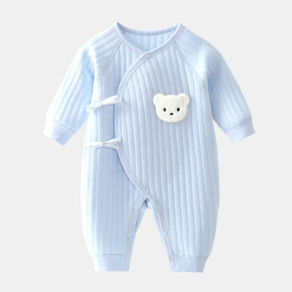 Jungen Mädchen Body Neugeborenen Winter Onesie Kleidung Baumwolle Kleinkind Hause Tragen 0-6M Verdickte Frühling und Herbst Kleidung