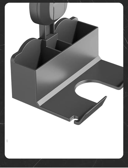 Halterung für Haartrockner, Aufbewahrungsregal mit Saugnapf, ohne Stanztoilette, Aufbewahrungsregal für das Badezimmer, Aufhänger für Haartrockner