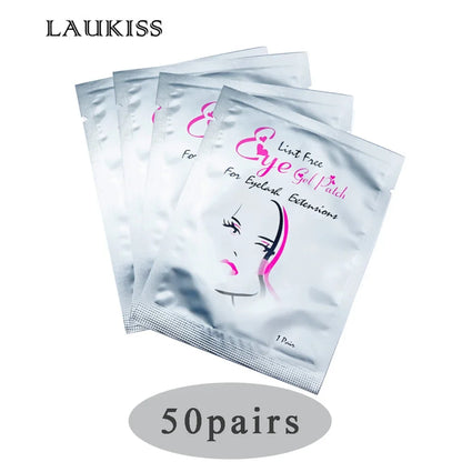 50/500/1000pcs Hydrogel Patches for Eyelashes Building Eyelash Extension Under Eye Pads Lash Stickers Tools Wholesale LAUKISS.
