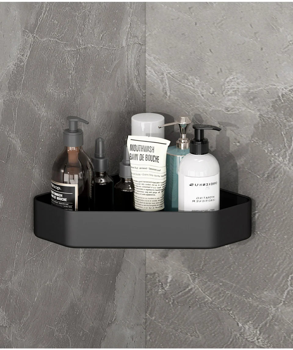 Badezimmerregal Badezimmer Make-up Shampoo Organizer Aluminium Badezimmer Organizer Duschregal Badezimmerzubehör
