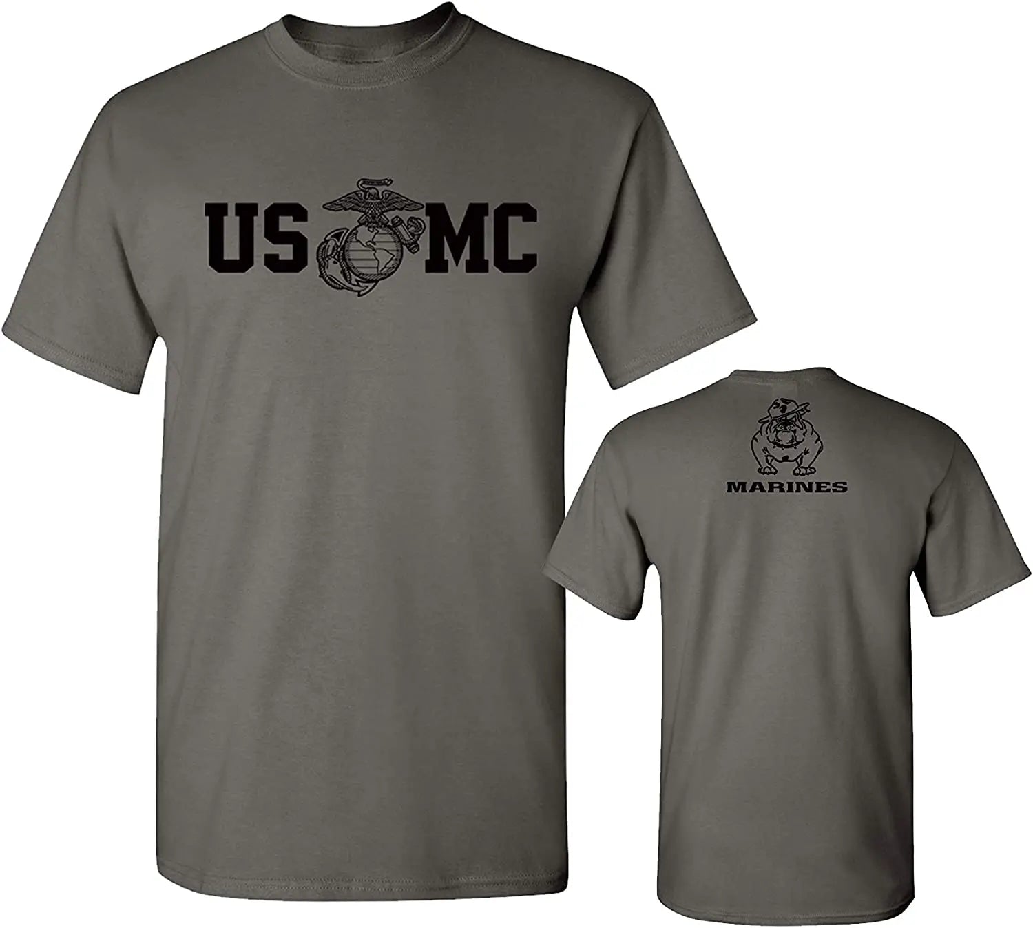 US Marine Corps Bull Dog USMC Military T-Shirt 100% Cotton O-Neck Summer Short Sleeve Casual Mens T-shirt Size S-3XL.