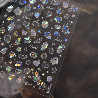 Ocean Theme 5D Nail Sticker Summer Beach Seashells Starfish Conch Scallop Shell Coral Self Adhesive Decoration Manicure Decal